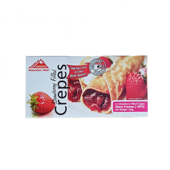 Strawberry Filled Crepes (3pcs)